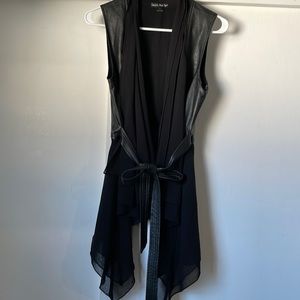 cute faux leather vest